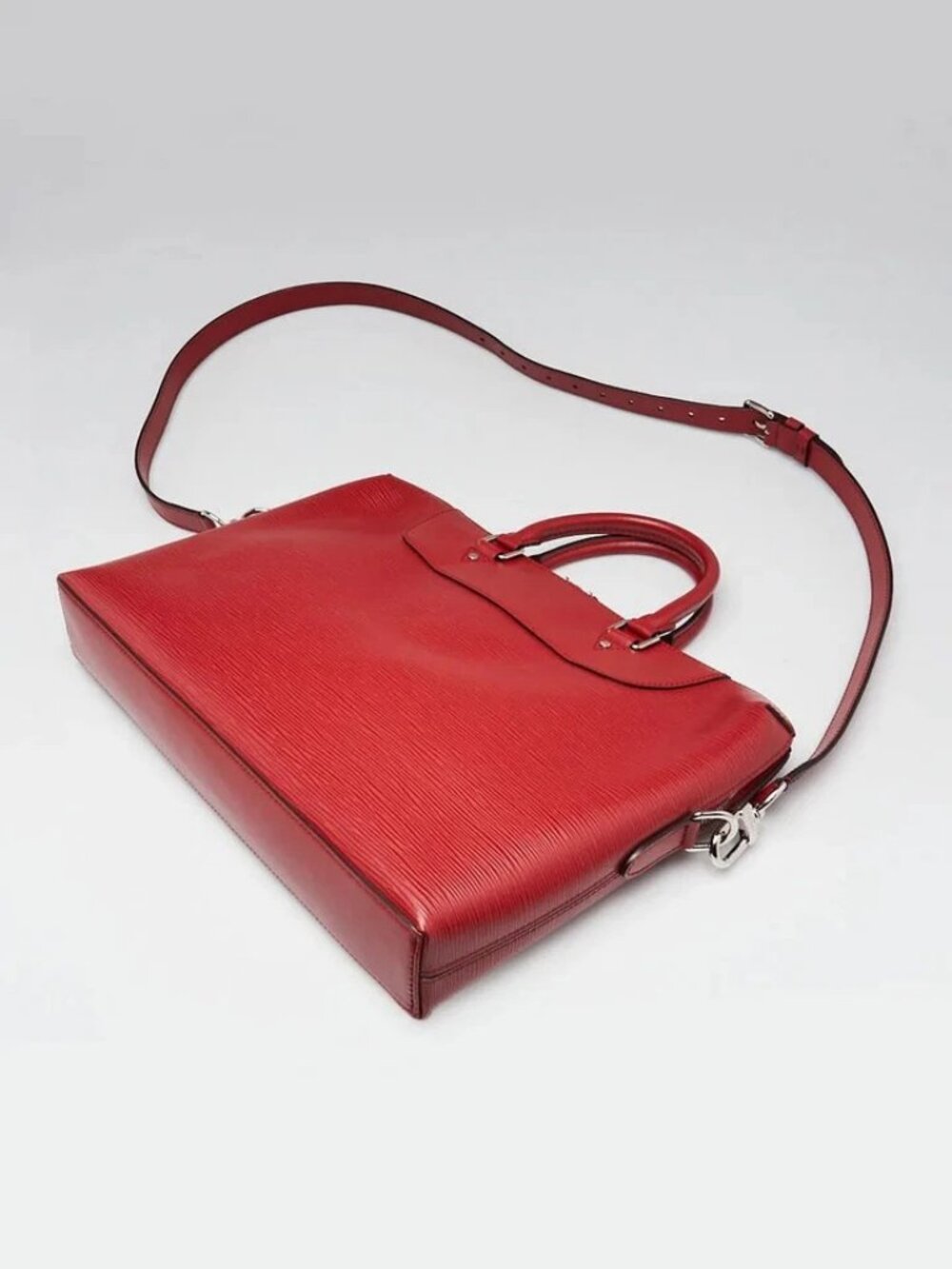 Louis Vuitton Rouge Epi Leather Porte-Documents Jour Bag View 3